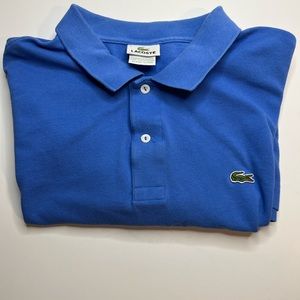 Womens Lacoste Polo Shirt Blue Size 8